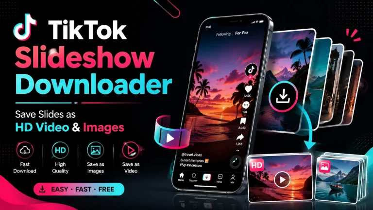 TikTok Slideshow Downloader – Save Slides as HD Video & Images